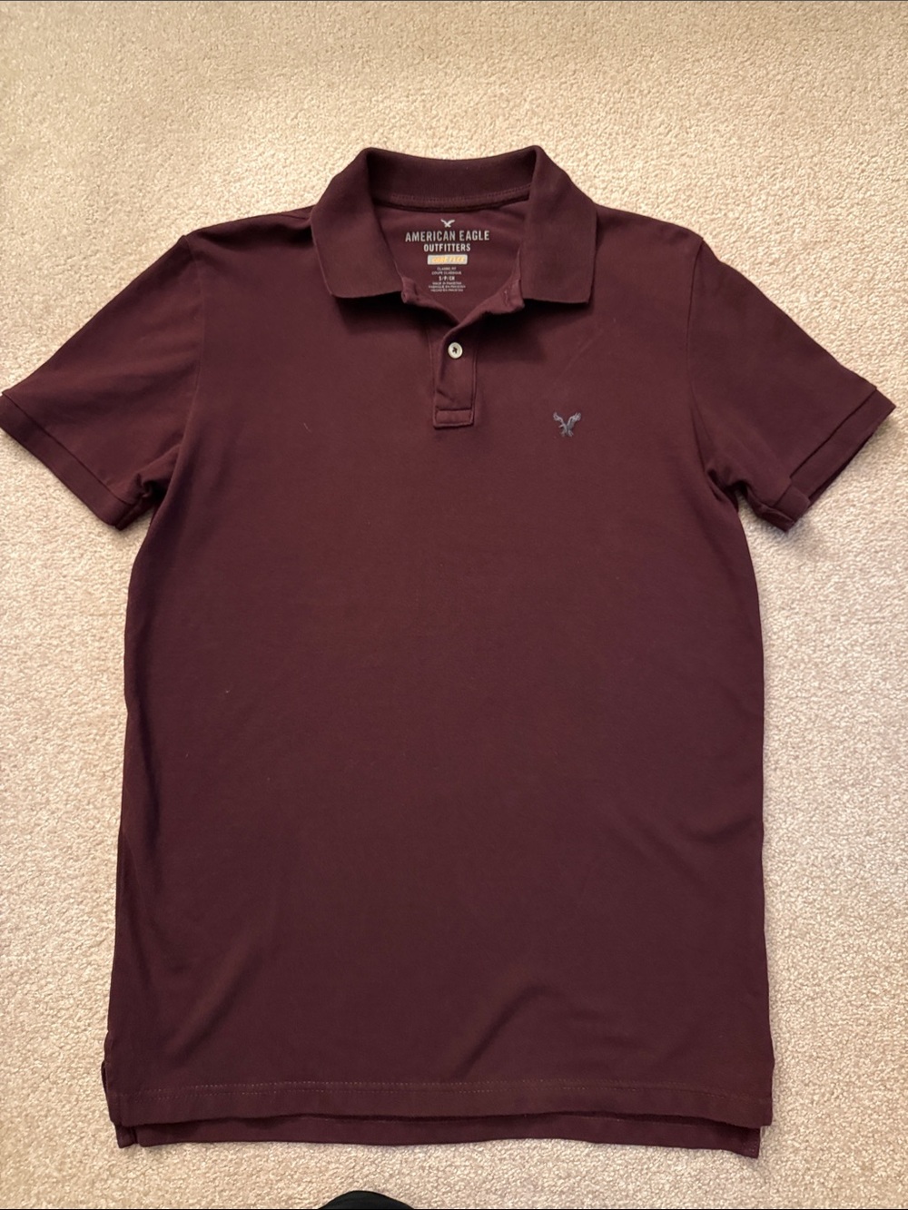 American Eagle Outfitters Men’s Maroon Polo Shirt